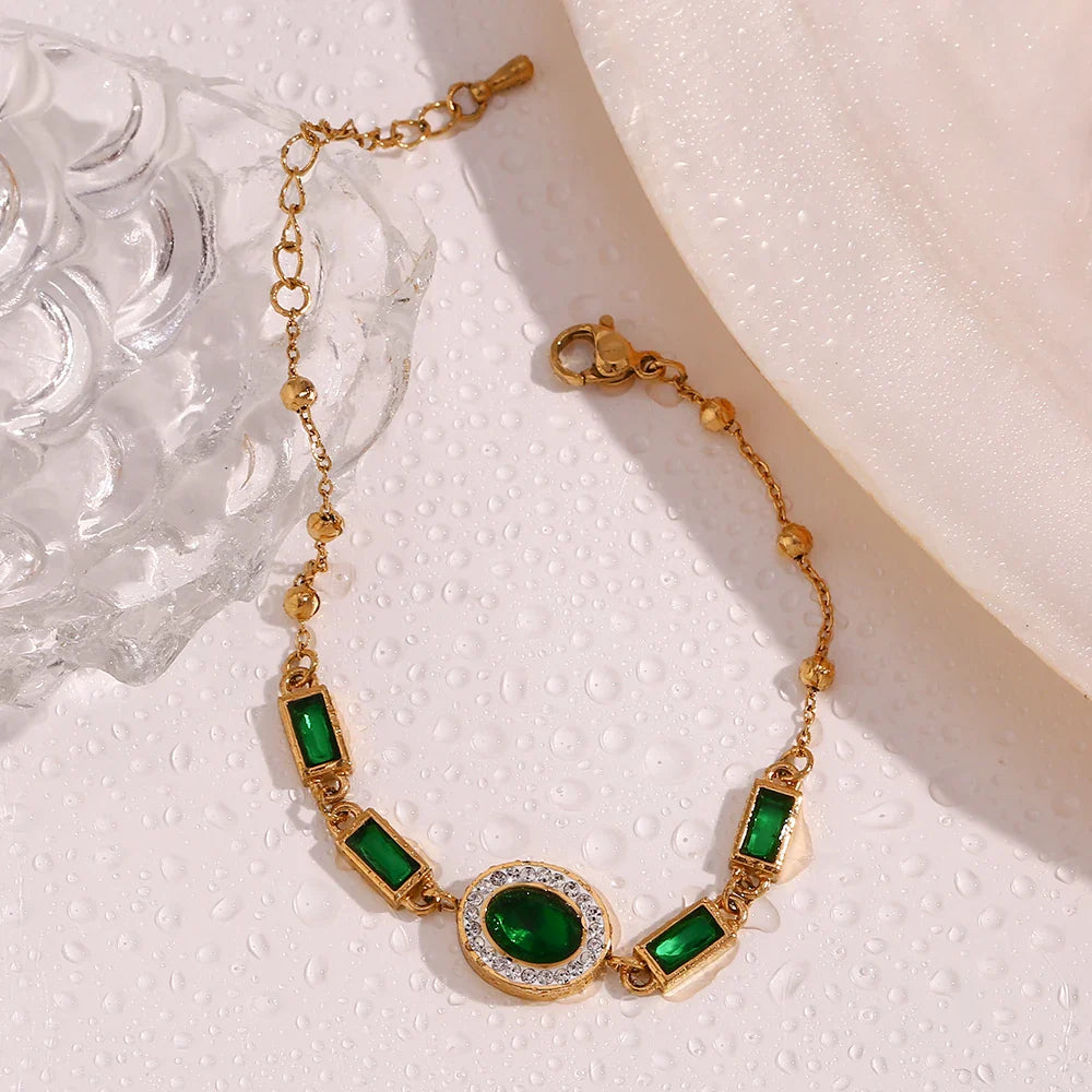 Pulseira Oval Verde