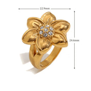 Anel Flor 18K