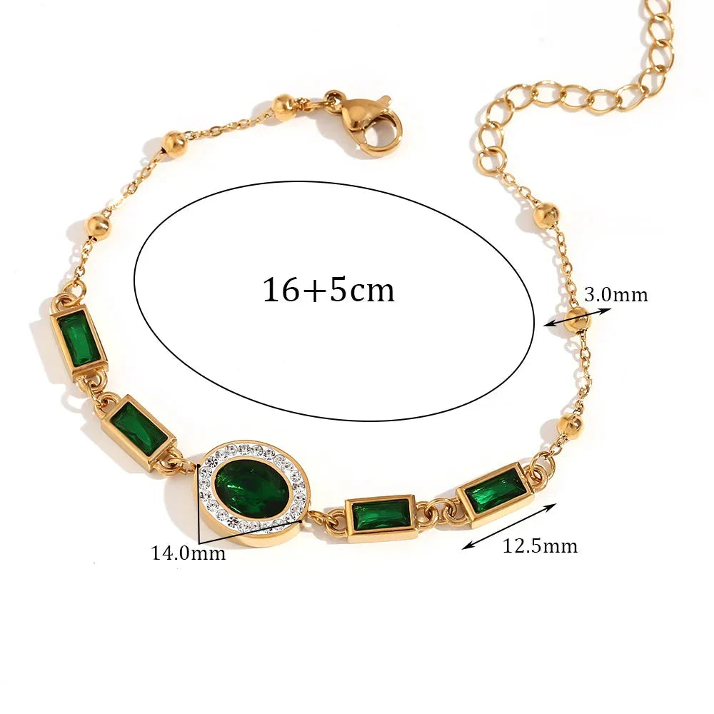 Pulseira Oval Verde