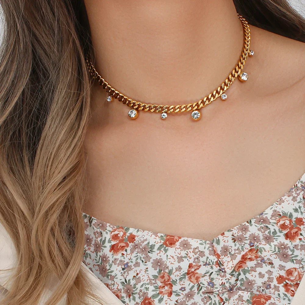 Colar Choker Corrente