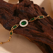 Pulseira Oval Verde